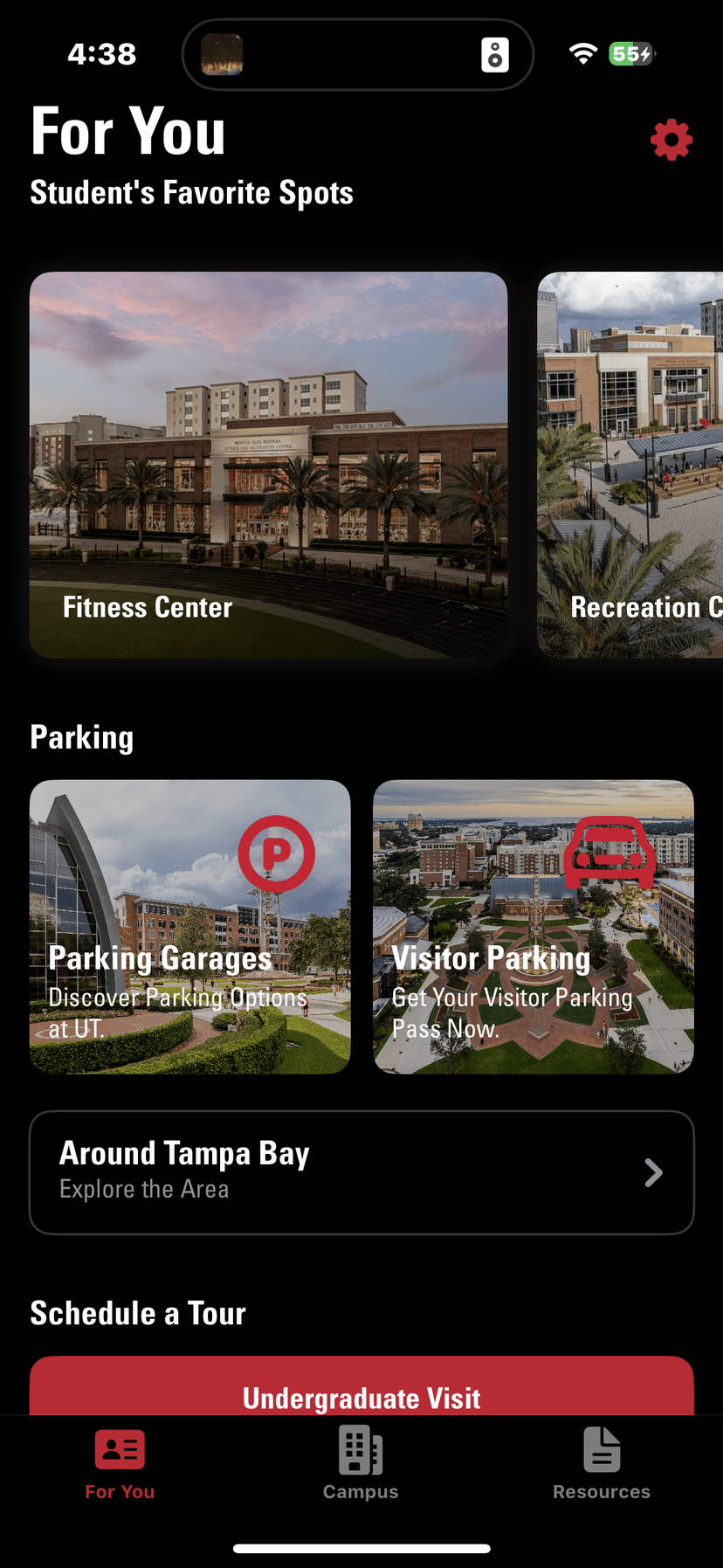 University of Tampa Mobile App - Mobile